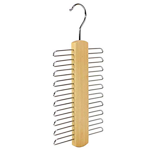 Coat Racks Shop Tie Coat Rack 20 Bar Wooden Tie Hanger - Scarf and Belt Holder Organizer