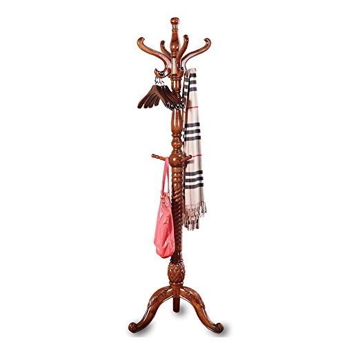 SUNSHINE Hanger 200cm Standing European-style Clothing Racks Bedroom Living Room Corner Solid Wood Coat Rack