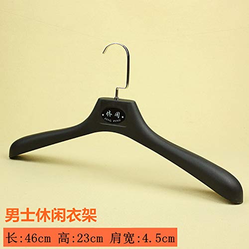 Kexinfan Hanger Non-Slip No Trace Hanger Men Plastic Wide Shoulder Hanger Hotel Suit Coat Clothes Hanging Clothing Support, 10, Men'S Frame