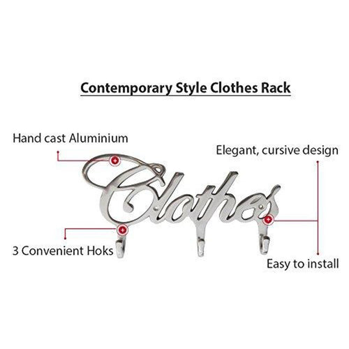 Contemporary Style Clothes Hook Rack