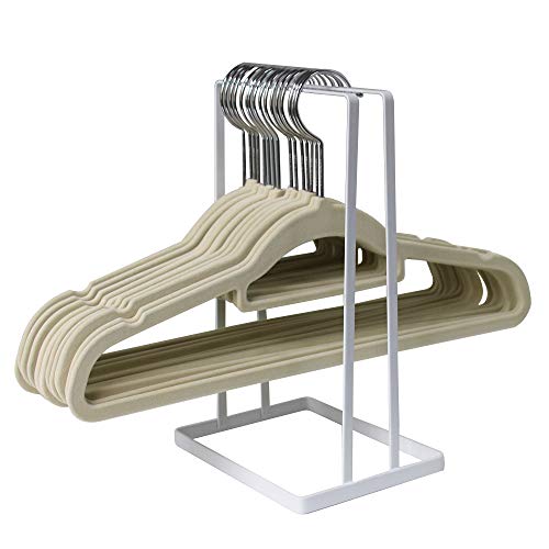 SAIYIDANZI Clothes Hanger Organizer Rack Sturdy Metal Clothes Caddy Storage Holder Stacker for Closet & Room Tidier Laundry Rooms Drying Rack (Hanger Organizer-C)
