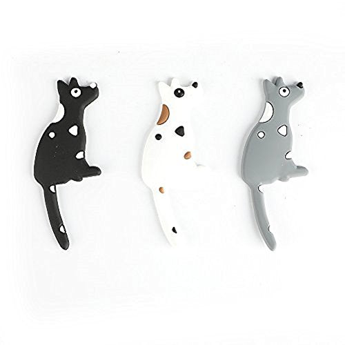 Set of 3 Dog Refrigerator Magnets Hooks,Mexidi Heavy Duty Magnet Calendar Magnet Cabinets Whiteboard Magnets for School Home Office (3Packs, 25.2Inch)