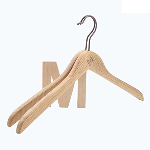 SE7VEN Vintage oak wood coat hanger Men's extra long deluxe non-slip storage rack No trace of multi-functional clothing prop-A