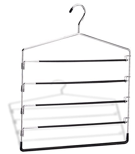 Organize It All 5-Tier Swinging Arm Pant Rack (Stainless Steel)