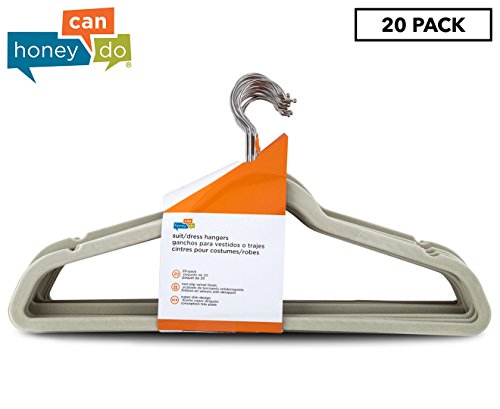 Honey-Can-Do Velvet-Touch Suit Hangers, 9 1/2