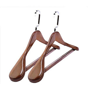 Xyijia Hanger 4Pcs/Lot 40/44/45Cm Men's and Women's Solid Wood Wide-Shoulder Clothes Rack Clothing Store Suit Rack Without Trace Anti-Skid