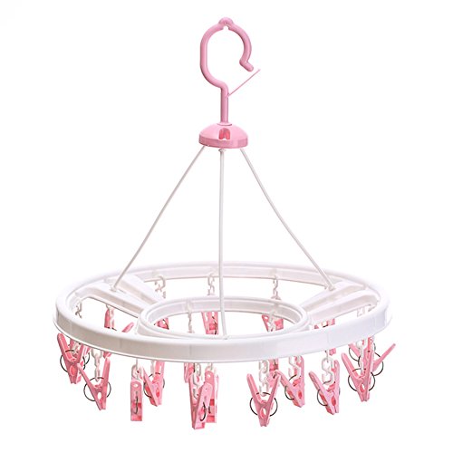 The Folding Clothes Hanger,Clothes Hanging peg Baby Underwear Socks Airing Clip Wind Plastic Children's Clothes Hanger Clip-S