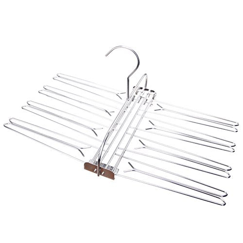 DXG&FX Stainless Steel Skirt Multifunctional Magic Wardrobe Hangers