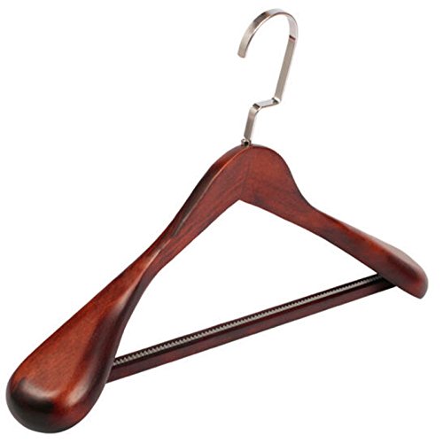 Wooden Hangers Wooden Suit Clothes Pants Shelves Environmental Protection Wooden Furniture Retro Children'S Trousers Rack 2 Pieces Of Clothing. Antique Color Suit Hanger