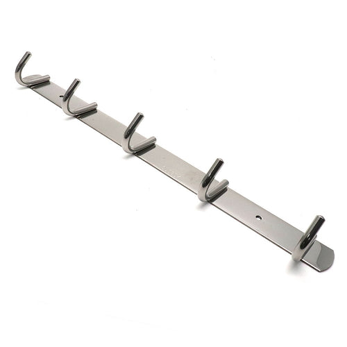 BTMB 304 Stainless Steel Wall Mounted Coat Rack Bath Heavy Duty Towel Rail Rack Hanger(5 Hooks)