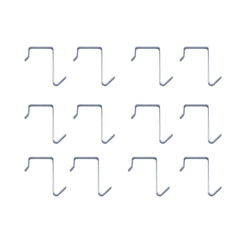 HanLingGG Over The Door Hanger Hook Pocket Chart Hanging Hooks Metal Space Saving Organizer for Coat, Towel, Bag, Robe,Clothes (12 PCS)