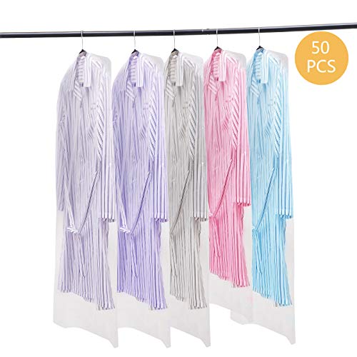 Voilamart 50 Pack Garment Bag Transparent 23.6