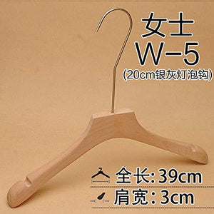 Xyijia Hanger (10Pcs/ Lot Wood Hanger Wood Color Matte Paint Color Men and Women Clothing Hanger Non-Slip