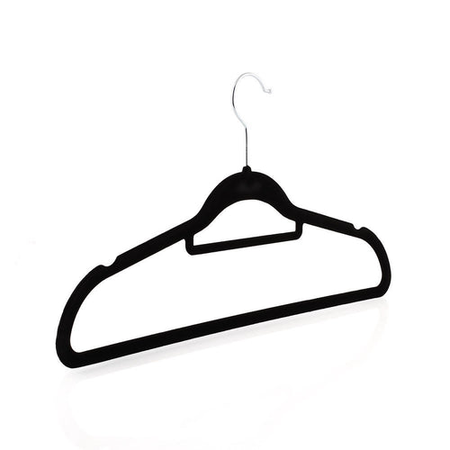 Homfa Coat Hangers 20pcs Anti-slip Flocking Clothes Hanger for Trouser Skirt Siut-45cm(18