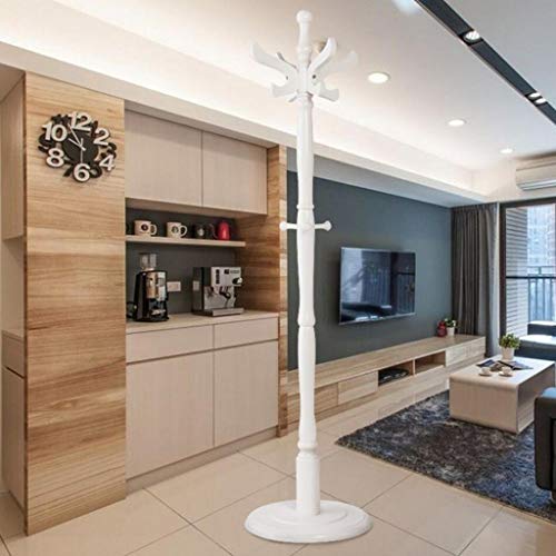 LE Solid Wood Coat Rack,Floor Rack Bedroom Round Bottom Hanger Hall Clothes Rack European Bag Rack A 178x40cm(70x16inch)