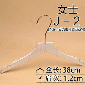 Xyijia Hanger (10Pcs/ Lot Wooden Hangers Men and Women Retro Washed Old White Old Wood Hangers Clothing Store Wooden Hangers
