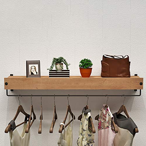 Coat Racks Clothing Store Display Stand Hanger Display Stands Women's Shop Shelf Retro Wall-mounted Hanger Clothes Hanger Shelf
