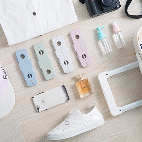 WINOMO Suit Coat Hanger Non-Slip Travel Foldable Plastic Clothes Hanger (Light Grey)