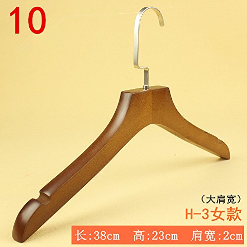 Kexinfan Hanger Clothing Store Solid Wood Hanger Men'S And Women'S Clothing Children'S Clothing Clothes Rack Home Clothes Hanging Clothing Support Non-Slip Wooden Hangers, 5, 10.H-3 Female Models
