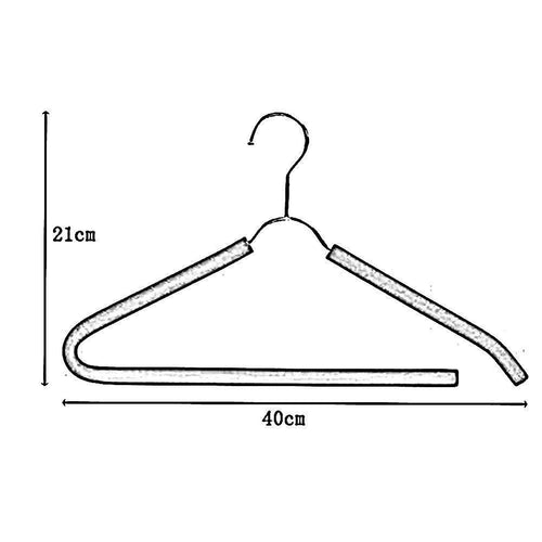 LIANGJUN Clothes Hangers Coat Pants Stainless Steel Non-slip Multifunctional Drying Rack Pack Of 10, 40X21cm (Color : Black, Size : 3 packs)