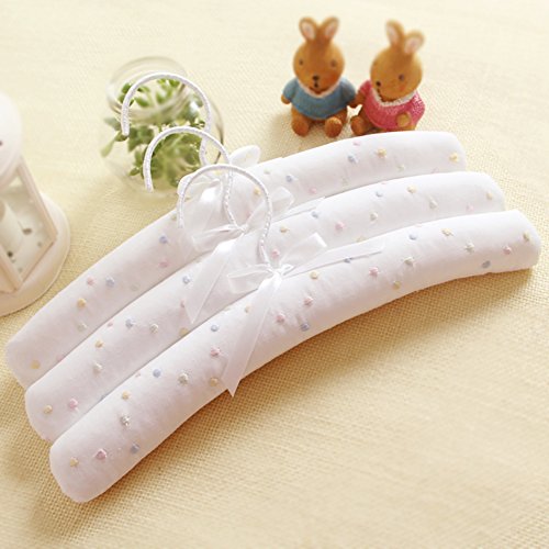SE7VEN Cotton children's clothes hanger Non-slip baby plastic core fabric hangers Hanger-C