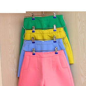 DXG&FX Multi-Layer Skirt Clip Pants Clips for Household use Storage Shelf Stainless Steel Skirt-A
