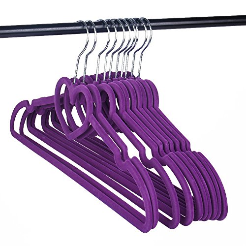 U-emember A Suit Hanger Slip Resistant Non-Marking Plastic Coat Hanger Clothes-Clothes Hanging, 20, Pink