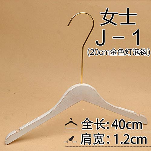 Xyijia Hanger (10Pcs/ Lot Wooden Hanger Retro Old Washed White Men and Women Clothing Store Clothing Support