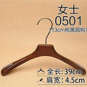 Xyijia Hanger (5Pcs/ Lot Wooden Hanger Retro Coat Non-Slip Clothing Wood Wooden Clothes Rack Clothing Store Clothes Hanging Men and Women