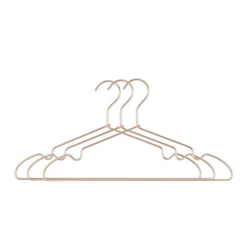 HOUSE DAY Metal Hangers 12 Pack Aluminum Alloy Clothes Hanger 16.2 inch, Coat Hanger, Standard Hangers, Suit Hangers, Light Gold