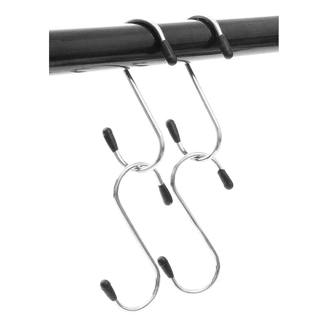Pack of 40 Stainless Steel 3 Inch S Shaped Hooks Metal S-Hook Hangers Hanging Hooks for Bathroom, Bedroom, Office and Kitchen