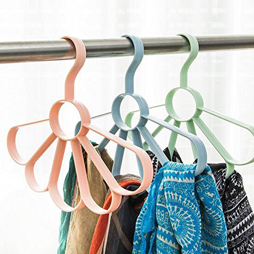 Homieco trade; Multifunction Flower Shape Belt Scarf Storage Rack Hanger Holder Ties Belts Rack