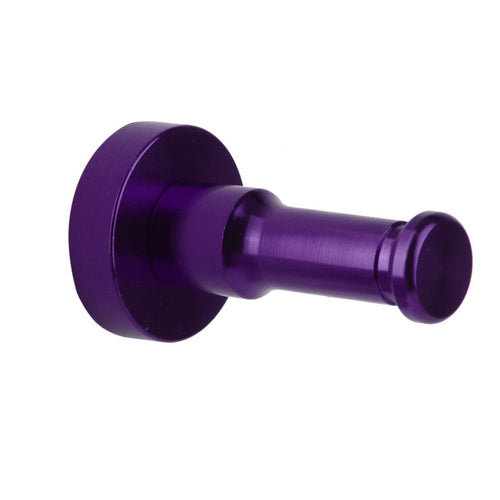 Space Single Hat Coat Towel Robe Door Wall Bathroom Hook Hanger (Purple)