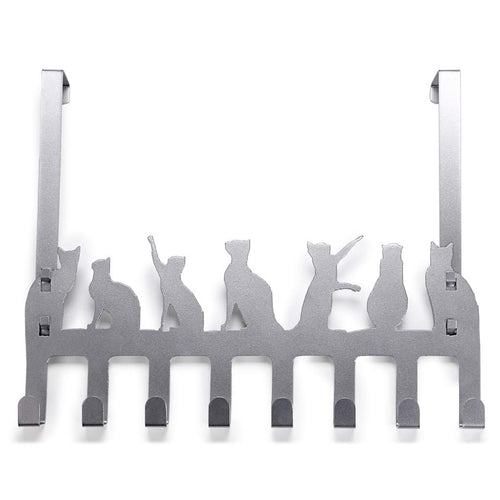 Sumnacon Decorative Over The Door Coat Hooks, Removable Coat Rack Utility Hook with 8 Hooks for Hanging Towel Hat Bag Clothes Fit Up to 1.77