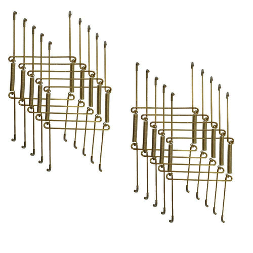 Xinlinke 10 Pcs 10 Inch Large Size Invisible Plate Wire Hanger Wall Holders with Protective Rubber Cover for 9