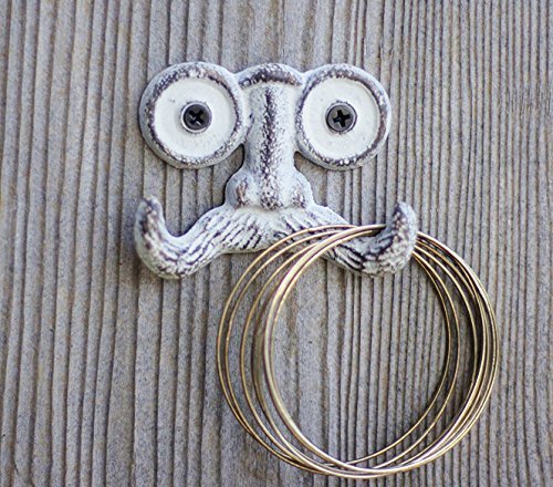 Mustache Wall Hook | Double Coat Hook | Decorative Wall Mounted Coat Hanger | 3.5 x2.5