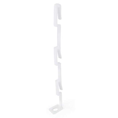 HANGERWORLD 24 White 5.7inch Plastic Space Saving Multi-Hang Coat Clothes Garment Hanger Connector Hooks