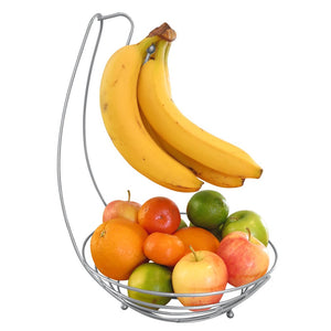 Evelots Fruit Tree Bowl/Banana Hanger-Extra Large-Solid Steel-Made in One Piece