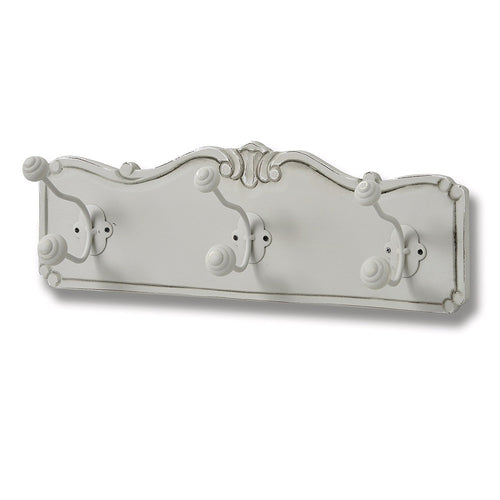 Fleurie Wooden Three Hook Coat Hanger