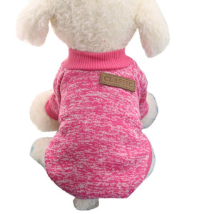 Teresamoon Shirts Clothes Fit For Small Dog Puppy Classic Sweater (M, Hot Pink)