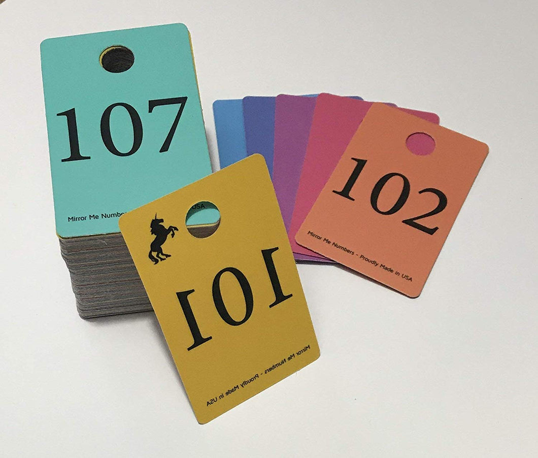 The Original Large Facebook Live Sale Numbers 101-200, Business Supplies, Normal and Mirror Image Numbers, Number Cards, Coat Hanger Tags, Coat Check Tags, Children Flash Cards