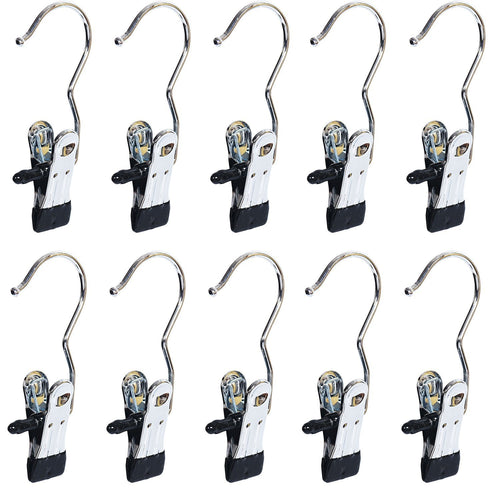 Baihoo Set of 10 Laundry Hooks Pins Boot Hanger Hold Hanging Clips Home Travel Portable
