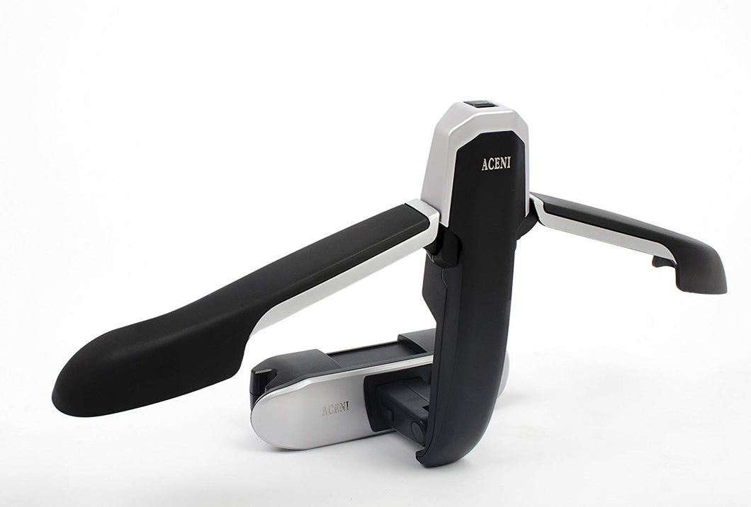 ACENI Car Headrest Hanger Stylish Folding Durable Coat-Rack Top Quality Luxury (Black)