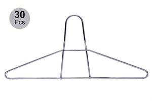 Quality Hangers 30 Heavy Duty Metal Suit Hanger Coat Hangers with Polished Chrome (30)