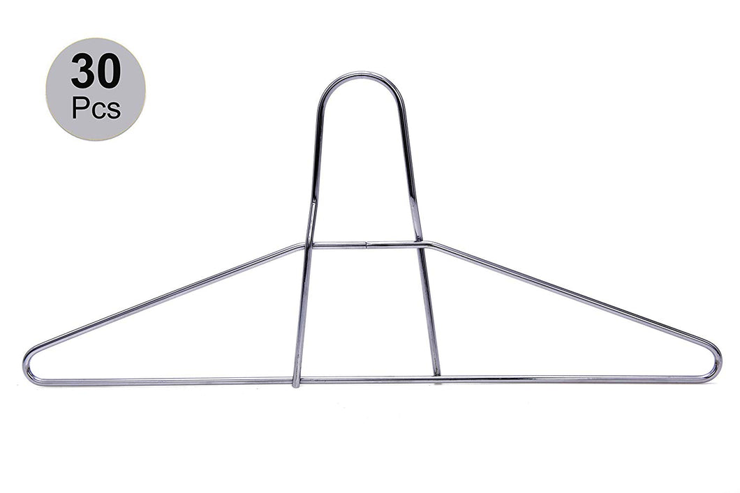 Quality Hangers 60 Heavy Duty Metal Suit Hanger Coat Hangers with Polished Chrome (60)