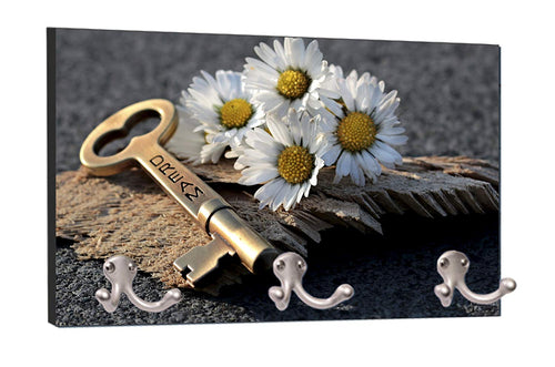 Dream Key and White Flowers Print Design - 8