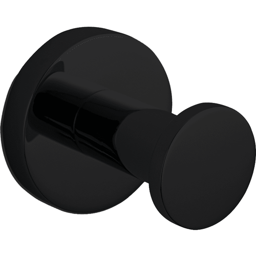 DWBA Self Adhesive Single Towel Cloth Robe Hook Coat Hanger for Bath Matte Black