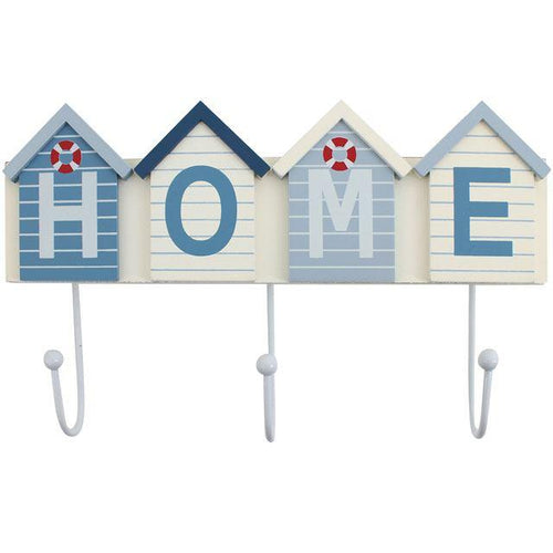 BEACH HUT HOME DECORATIVE HOOKS
