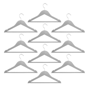 Harbour Housewares Children's Clothes Hangers - Grey - Pack of 10