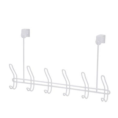 Over-The-Door 6-Hook Clothes and Coat Hanger
